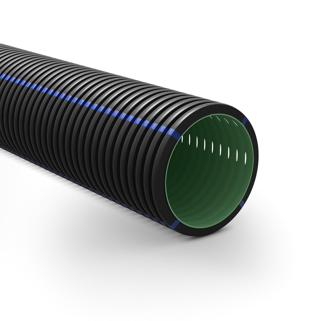 GEODRAIN conducte pliabile perforate cu perete dublu structurat