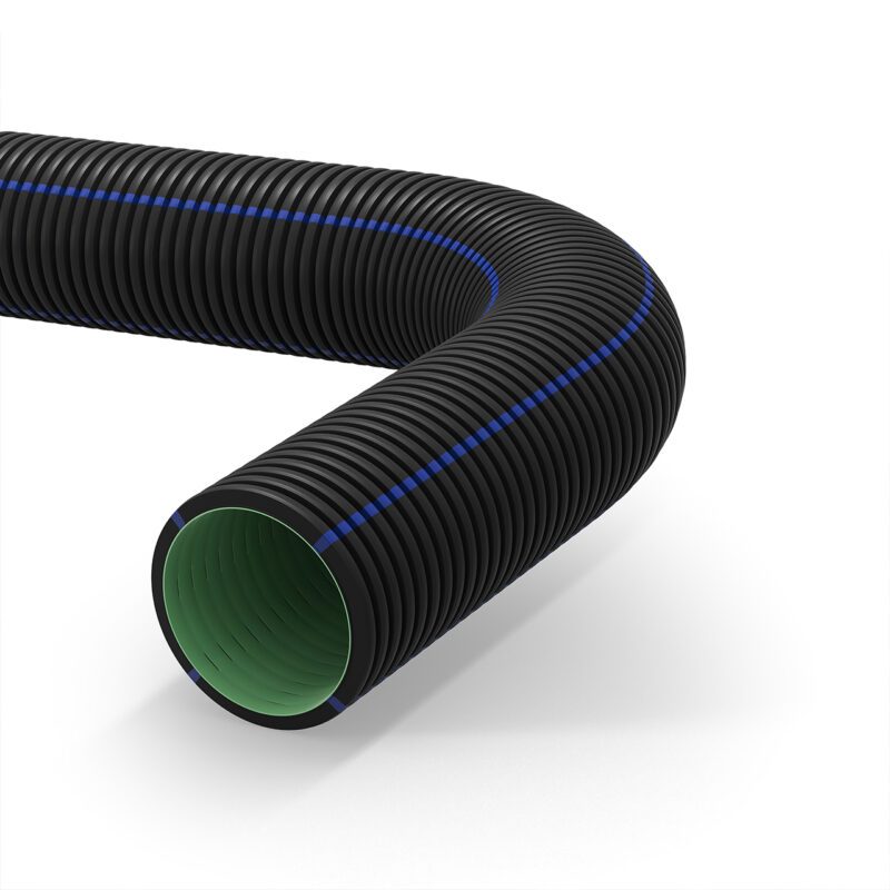 GEODRAIN conducte pliabile perforate cu perete dublu structurat